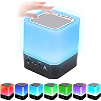 Cofemy Altavoz Bluetooth Luz Nocturna-Lámpara de Noche Smart Touch-Altavoz Portatil Bluetooth Con Luces-Lámpara de Mesa…